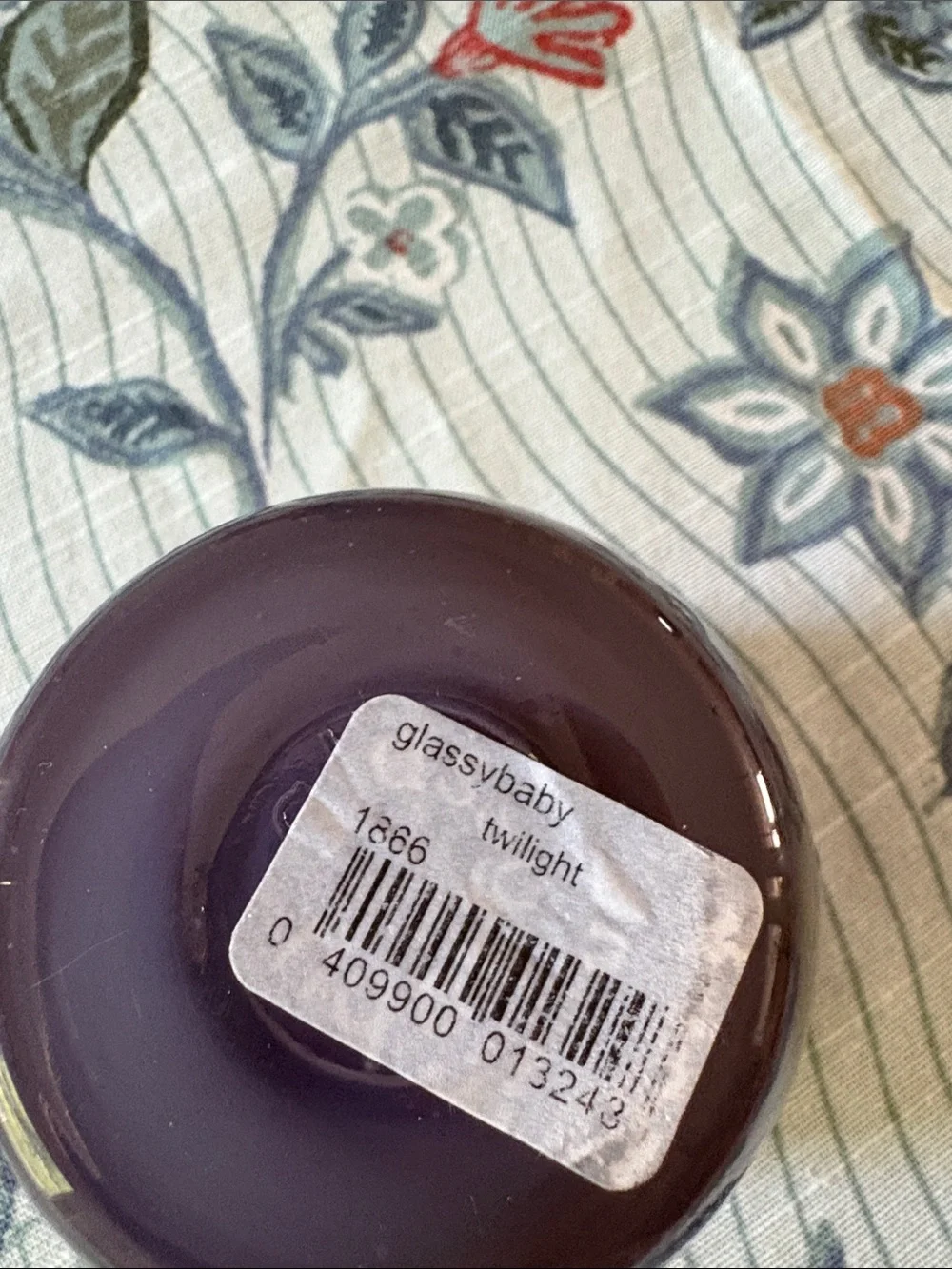 Glassybaby Twilight votive.